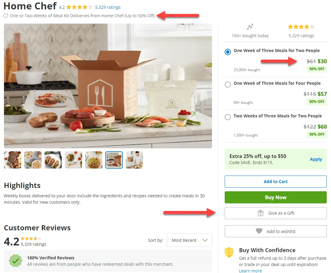 home chef groupon
