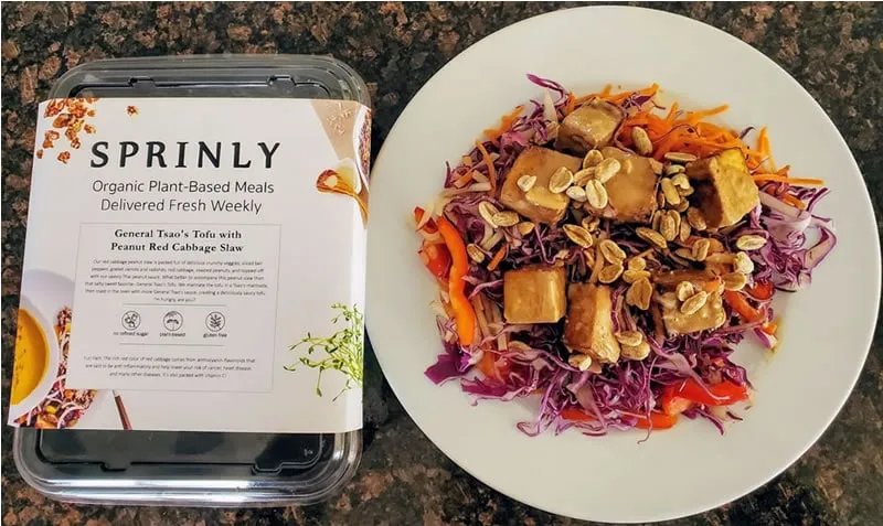 Sprinly vegan meal