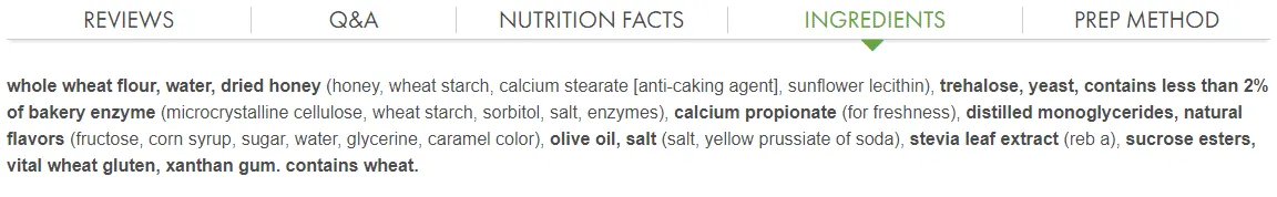 Ingredient Quality