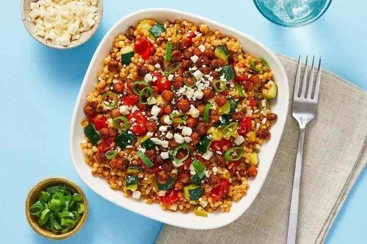 Chickpea Powered Mediterranean Couscous