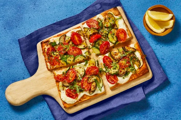 Zucchini Tomato Flatbreads