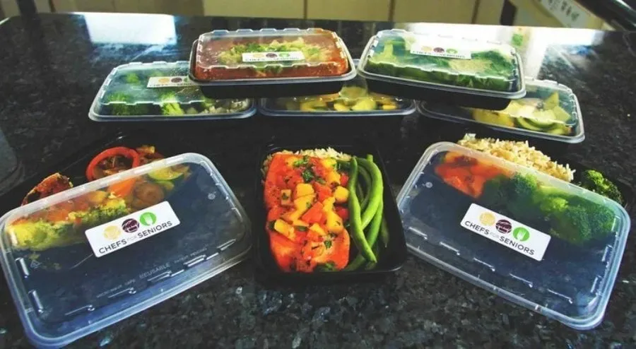 Chefs for Seniors packing