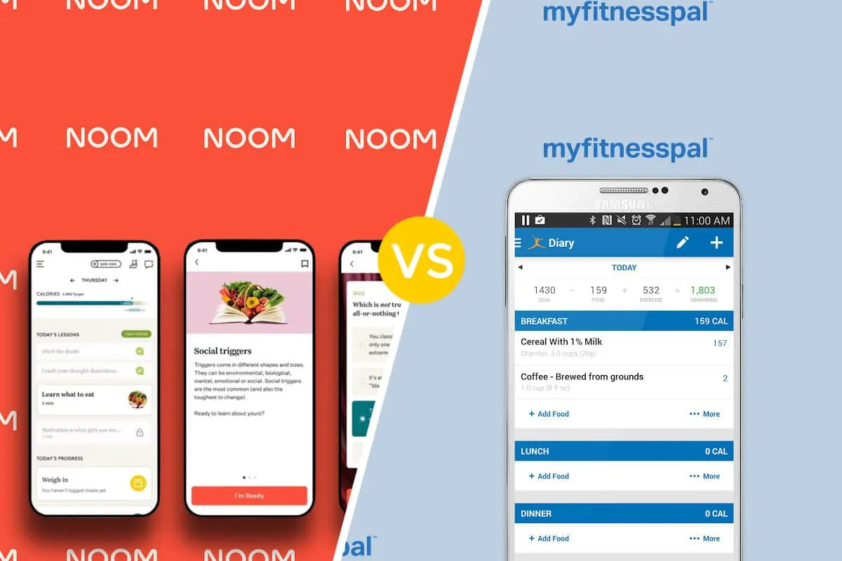 Noom Vs MyFitnessPal