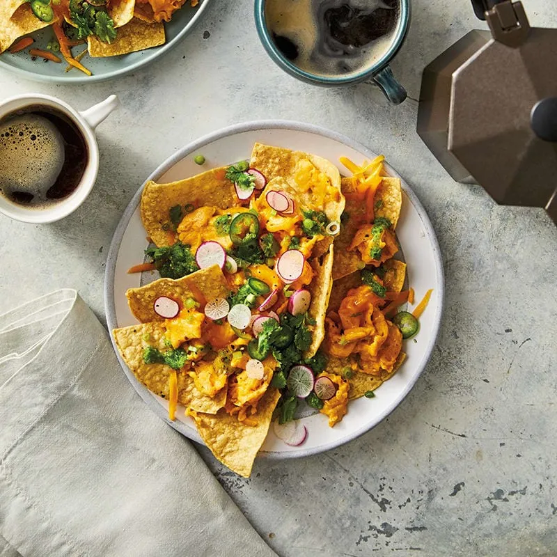 Weight Watchers Scrambled egg chilaquiles