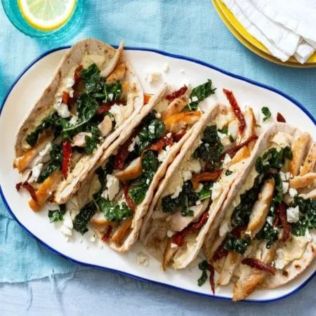 chicken and hummus tacos Sun basket
