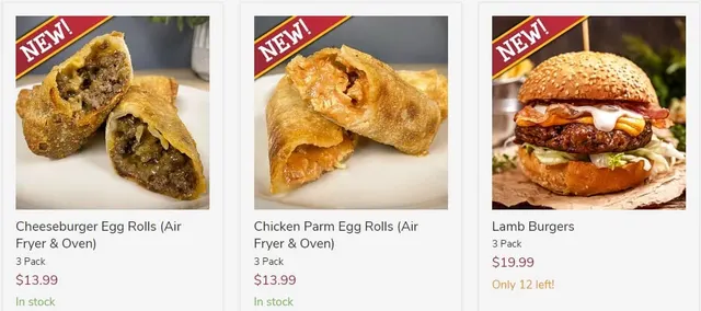 New Meal Delivery Menu Items This Week
