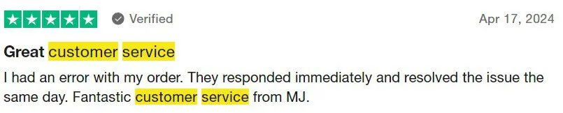 Mosaic Foods customer service review