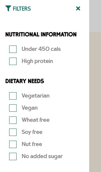 Mosaic Foods filters