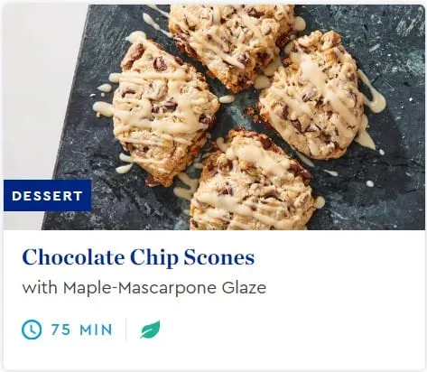 Blue Apron desserts scones