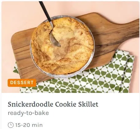 Home Chef desserts cookie